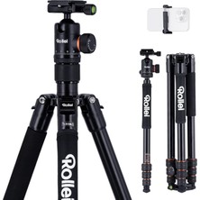 C5I - Kompakt, Hafif, Çok Yönlü Fotoğraf Tripodu, Alüminyum, Küre Başlı ve Tripod Çantalı, Üç Ayaklı Tripod, Ministatif, Makrostativ ve Monopod, Arca Swiss Uyumlu - Siyah