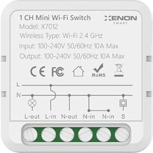 Gy Atelier Tekli Wi-Fi Akıllı Anahtar (16A 220V Röle) Tek Çıkışlı Işık Şalteri Röle Modülü Mobil Uygulama Denetimli Tuya Uyumlu Google Home/alexa Destekli Switch X7012
