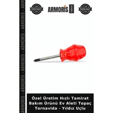Armoris Özel Üretim Hızlı Tamirat Bakım Ürünü Ev Aleti Topaç Tornavida - Yıldız Uçlu