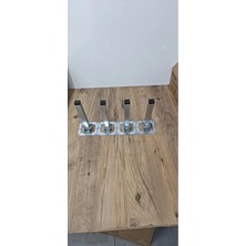 OEM Hamadex Katlanır Metal Sofra Ayağı, Gümüş Renk, 4'lü Set, Yer Sofrası Için, Masa Ayağı (30CM)