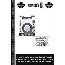 Armoris Özel Üretim Tamirat Ürünü Pratik Çözüm Boru Tamiratı 20 mm x 3 mt Eriyen Bant - Esnek - Çift Taraflı