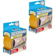 Özkaya Store Dünya Magnet 2 Adet - Halı Kaydırmaz Bant, Halı Kilim Sabitleme ve Yapıştırma Bandı, En: 50 Mm, Boy: 5 Metre