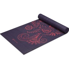 Gy Atelier Yoga Matı Premium Baskı Ekstra Kalın Kaymaz Antrenman Matı Her Türlü Yoga, Pilates & Zemin Egzersizleri Için, Patlıcan Girdap, 6 mm