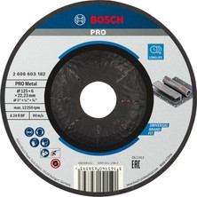 Üstüner Bosch Professional Kesme Diski, Gri, 125 Mm, 1 Adet