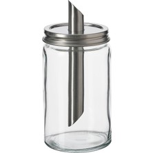 OEM Ikea Citronhaj Cam Toz Şekerlik, 15 Cm, Paslanmaz Çelik Kapak