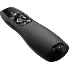 Özkaya Store R400 2.4ghz USB Kablosuz Lazer Pointer Powerpoint Uzaktan Kumanda, Siyah