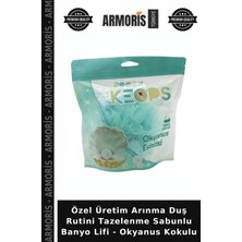 Armoris Özel Üretim Arınma Duş Rutini Tazelenme Sabunlu Banyo Lifi - Okyanus Kokulu