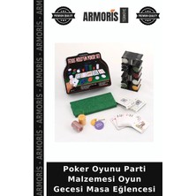 Armoris Poker Oyunu Parti Malzemesi Oyun Gecesi Masa Eğlencesi