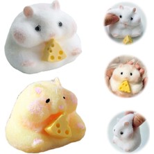 OEM 2 Adet Squishy Hamster Squeeze Oyuncaklar, Kawaii Squishies Pvc Oyuncaklar, Stres Giderici Kürk Topu Opp Çocuklar Için Ambalaj Hediyeleri Genç Fidget Oyuncaklar (2 Adet Hamster)