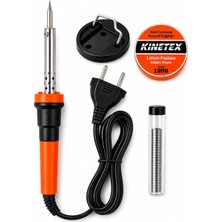 OEM Kınetex 40W Lehim Havya Seti 4'ü 1 Arada, Elektronik Lehimleme Havyası, Lehim Teli, Lehim Pastası ve Havya Standı, Devre Kartı, Kablo Tamiri, Elektronik, Hobi ve Dıy Projeleri Için