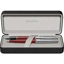 OEM Scrikss Metropolis 78 Dolma Kalemtükenmez Kalem Takım Bordo