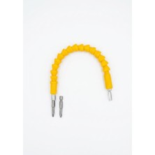 OEM 30 cm Esnek Matkap Ucu Uzatma Şaftı + 2 Adet PZ1X50 Bits Uç Hediyeli - 1/4 Inç Bükülebilir Tornavida Akrobat Adaptörü, Dar Alanlar Için Matkap Uzatması