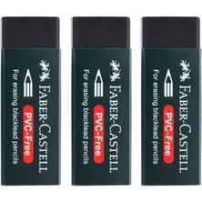 OEM Faber Castell Kopya - Pvc Free No:20 Büyük Boy Siyah Silgi(3 Adet)