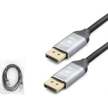 MN305DK Displayport 1.4 Kablo 8k 144Hz 1.8 Metre Örgülü – Hdr, 3d, Ultra Hd (140, Santimetre, M