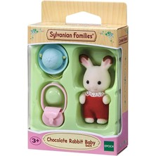 OEM Sylvanian Families Çikolata Kulaklı Tavşan Bebek 5 Çok Renkli