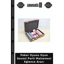 Armoris Poker Oyunu Oyun Gecesi Parti Malzemesi Eğlence Aracı