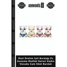 Armoris Özel Üretim Içki Bardağı Ev Sunumu Mutfak Gereci Kadın Vücudu Cam Shot Bardak