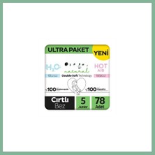 Bşk Virgo Natural Double Soft Bebek Bezi Ultra Paket 5 Beden 78 Adet BSK2026