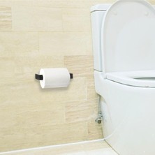 Özkaya Store Metal Mat Siyah Kağıt Rulo Havluluk, Peçetelik, Yapışkanlı Tasarım, Banyo Askısı, VYDGR00000766