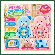 Bezos PL50194 15CM Çiçek Boncuklu El Çıngırağı Peluş Çıngırak Bzst
