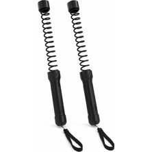 OEM Busstier Bükbük Antrenman Yayı, Kol Bilek Göğüs ve Üst Vücut Egzersizleri Için Yaylı Egzersiz Çubuğu, 2 Adet, 47 Cm, 800 G, Siyah