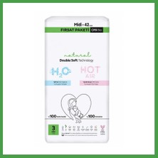 Soi Home Natural Double Soft Bebek Bezi Fırsat Paketi 3 Beden 42 Adet Soı