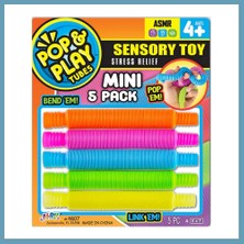 Bezos Pop & Play Tubes Duyusal Stres Oyuncağı Nessiworld 5'li MBT06