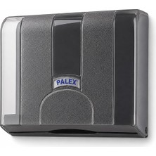 OEM Alper Banyo Z-Fold Kağıt Havlu Dispenseri, Füme Plastik Duvara Monte Z Katlı Kağıt Havlu Aparatı, Banyo Ofis Wc ve Ortak Kullanım Alanları Için Hijyenik Kağıt Havluluk 25 x 21 x 10 cm