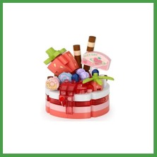 Soi Home LZ-8644 Çilekli Pasta 160 Parça Block Oyuncak-Mini Poşet Soı