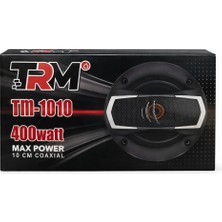 Nexoraa Paspro Otomotiv Trm 400 Watt Oto Ses Sistemi | Güçlü ve Net Ses Performansı | 10 cm Kapaklı | 2 Li