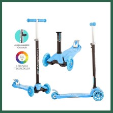 Vintessy Vıntessy Mavi Twist Işıklı Scooter BZS01