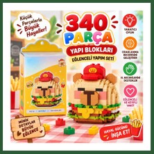 Bezos LZ-8875 Hamburger Model 340 Parça Block Oyuncak Bzst
