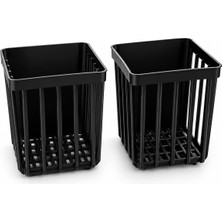 OEM Orret Home 2 Adet Duvara Yapışkanlı Mini Sepet Organizer Diş Fırçası Tarak Kalemlik Çok Amaçlı Banyo Mutfak Ofis Düzenleyici Sepet 8,5 x 8,5 x 11 cm