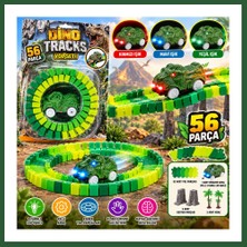 Bezos 8043 Dino Tracks Yol Set 56 Parça Dinazor Oyuncağı Bzst