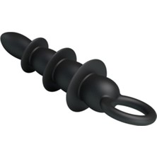 OEM Truvashop, Hızlıexpress 13 cm Boğumlu Süper Kalite Anal Plug Anal Açıcı Siyah Dildo