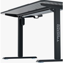 Özkaya Store TM-PARADOX120-B Oyuncu Masası, Siyah, 74–118 cm Ayarlanabilir Yükseklik