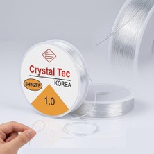 OEM 1 mm Şeffaf Likralı Esnek Misina - Bileklik ve Takı Yapım Ipi, Elastik Boncuk ve Takı Ipi (Kristal Misina)