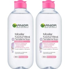 Odea Skin Naturals Micellar Kusursuz Makyaj Temizleme Suyu (400 Ml) 2li Paket
