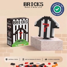 OEM Brıcks Taraftar Serisi: Siyah Beyaz Mini Blok Yapım Seti - Kutulu Ambalaj - Orijinal