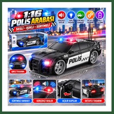 Bezos WY620A 1:16 Sesli Oyuncak Polis Arabası Bzst