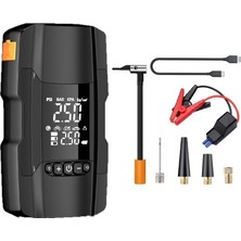 Odea RT-602 18000 Mah 3100A 150W Çok Fonksiyonlu Taşınabilir Araç Akü Takviye Cihazı (Jump Starter) ve Dijital Hava Kompresörü – Powerbank & LED Fenerli Acil Durum Seti