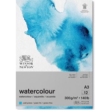 Odea 6667007 Klasik Sulu Boya Kağıdı, Blokta, 12 Yaprak A3, 300 G/m², Yapıştırılmış, Soğuk Preslenmiş, Hafif Dokulu Beyaz Kağıt, Arşivlenebilir Kalitede, Sarıya Dayanıklı