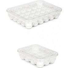Odea Peggy 45'li Yumurtalık Seti – 15'li + 30'lu Yumurtalık, Buzdolabı Uyumlu Yumurta Saklama Kabı, Bpa Içermez, Kapaklı Yumurta Kutusu Yumurtalık Buzdolabı Organizeri Saklama Kabı