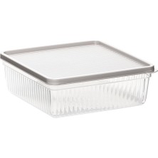 Odea 5306 4lü Buzdolabı ve Difriz Düzenleyici Saklama Kabı Seti - Bpa Içermez, Mikrodalga Uyumlu, Kapaklı, Gıda Saklama Kabı, Kapicino, 1 Lt