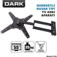 OEM Dark DK-AC-VT30 23-55 Hareketli ve Katlanabilir Duvar Tipi,tv Askı Aparatı