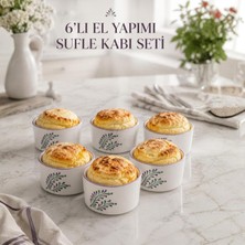 Odea 6'li El Yapımı Seramik Sufle Kabı Seti, Fırına Dayanıklı Ramekin Krem Brüle ve Mağma Kek Kalıbı, Çerezlik Meze ve Sosluk Kase, Sunum Kabı Seti, Lavanta-*
