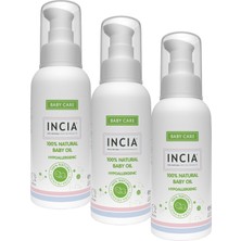 Odea %100 Doğal Bebek Yağı Organik Jojoba Bakım Masaj Yağı Parafinsiz Bitkisel Vegan 110 ml (3 Paketi)