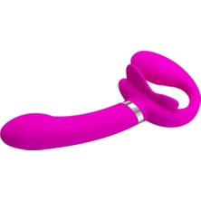 OEM Lilitushop USB Şarjlı Çift Taraflı Strapon Teknolojik Vibrator BDM2206