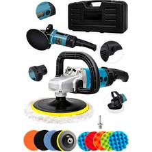 OEM Bakır Sargı Devir Ayarlı Polisaj Makinesi 2000 Watt 180MM 12PARÇA Set Hediyeli