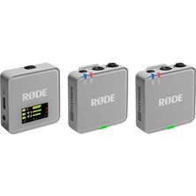 OEM Røde Wireless Go (Gen 3) - Üçüncü Nesil, 32-Bit, Çift Vericili, Kayıt Özellikli Kablosuz Mikrofon Seti (Taş Rengi)